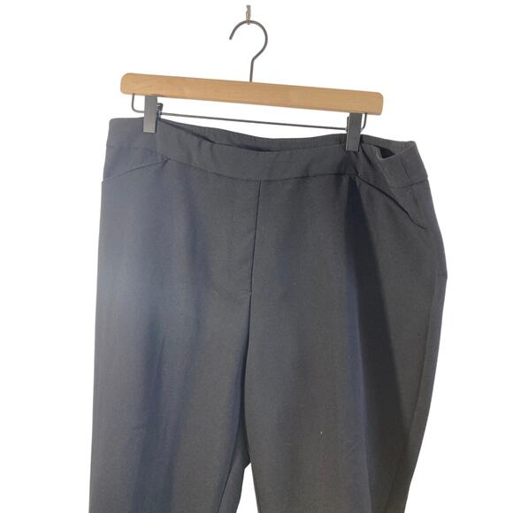 Zac & Rachel Black Cropped Dress Slacks SZ 14 - Picture 4 of 7